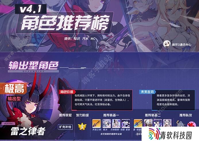崩坏3女武神排名2020 最新女武神强度排行榜