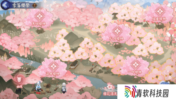 阴阳师雪女的馈赠活动攻略 雪女的馈赠全樱林路线图