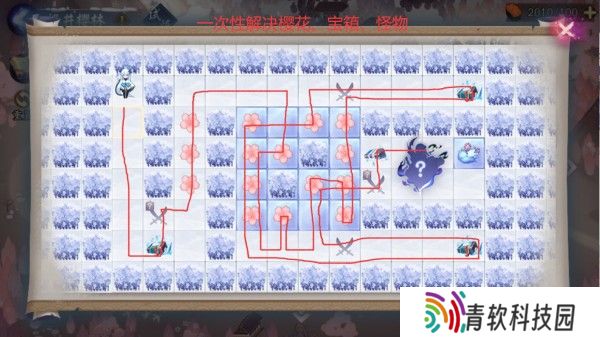 阴阳师雪女的馈赠活动攻略 雪女的馈赠全樱林路线图图片3