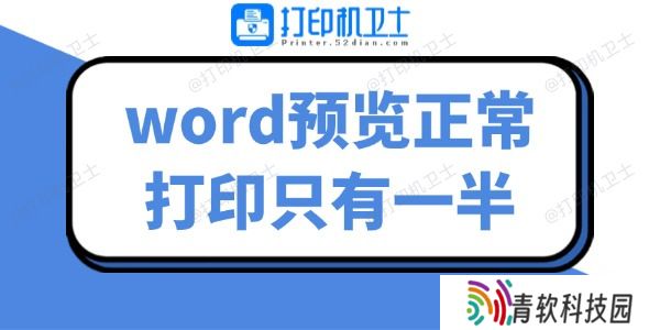 word预览正常打印只有一半