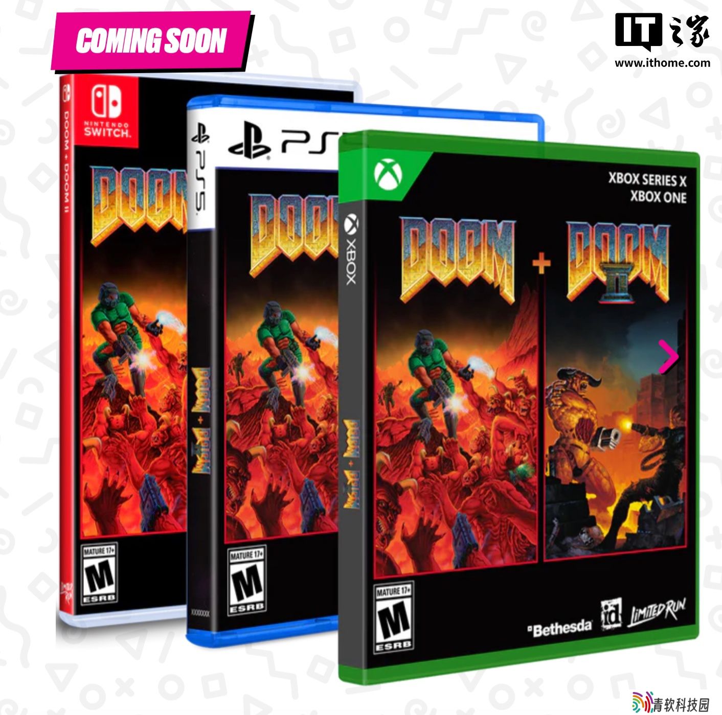 《毁灭战士》回归：初代及二代合版游戏将于 4 月 18 日登陆 PS5 / Xbox / Switch 售 29.99 美元起