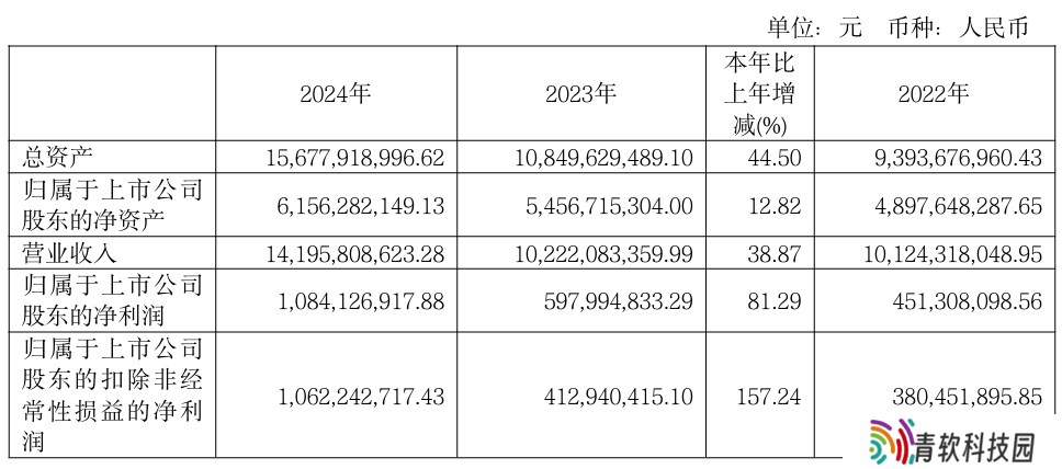 九号公司 2024 年营收 141.96 亿元同比增长 38.87%，净利润同比增长 81.29%