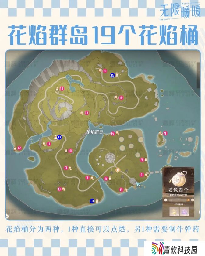无限暖暖花焰群岛213个烟花|46个奇想气球位置大全