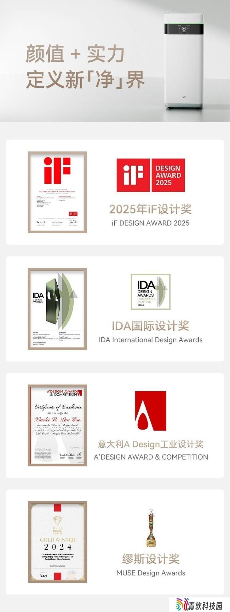 720健康科技智选产品摘金夺银，科技美学引领健康空气新风尚