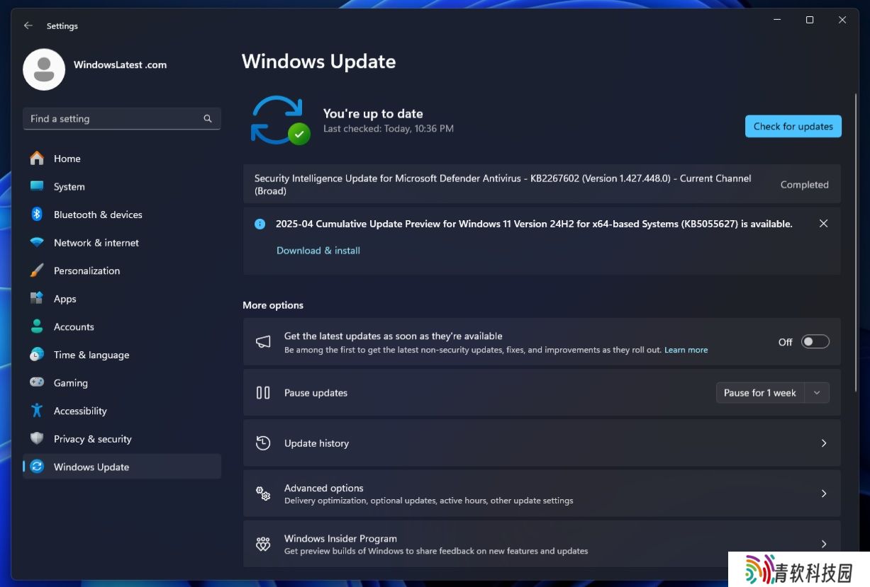 微软 Win11 24H2 推送四月可选更新：引入 Recall、修复蓝屏等