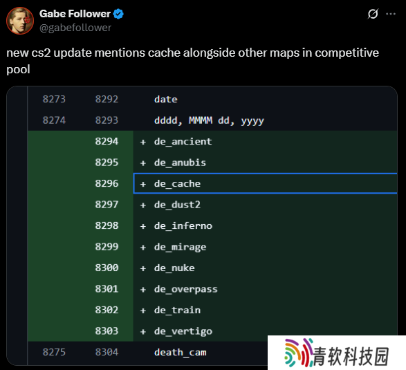数据挖掘者：Cache回归指日可待，代码显示已被列入竞技地图
