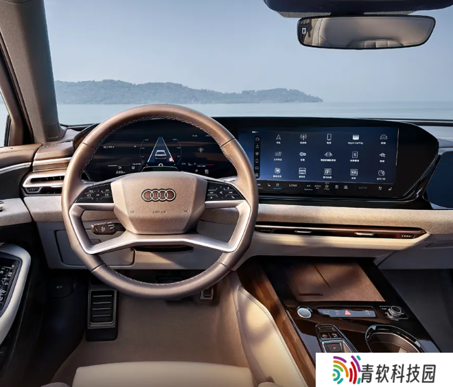 一汽奥迪 A5L 内饰公布：9 段式智能全景天幕，曲面 OLED 显示屏