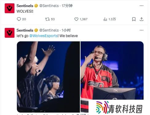 WOL横扫RRQ后，SEN官推发文：WOLVES！！