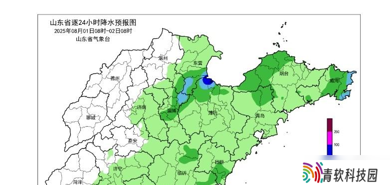 山东省！明天7月31号，新一轮降雨中心已定，大雨暴雨分布如下！