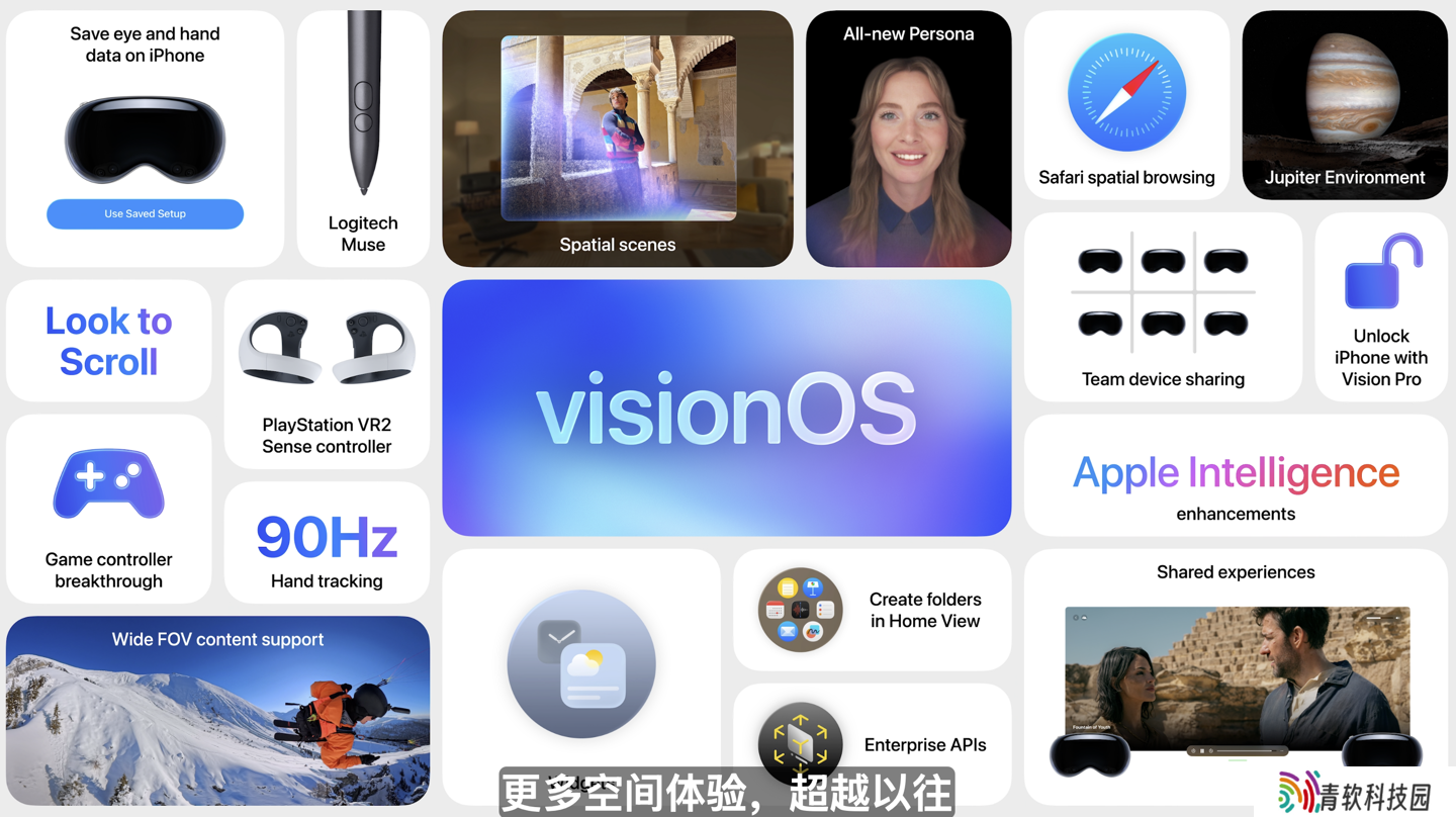 苹果 visionOS 26 首个开发者测试版推送：全新 3D 小组件、新增空间场景功能