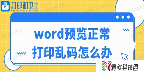 word预览正常打印乱码怎么办
