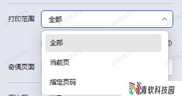 检查打印设置