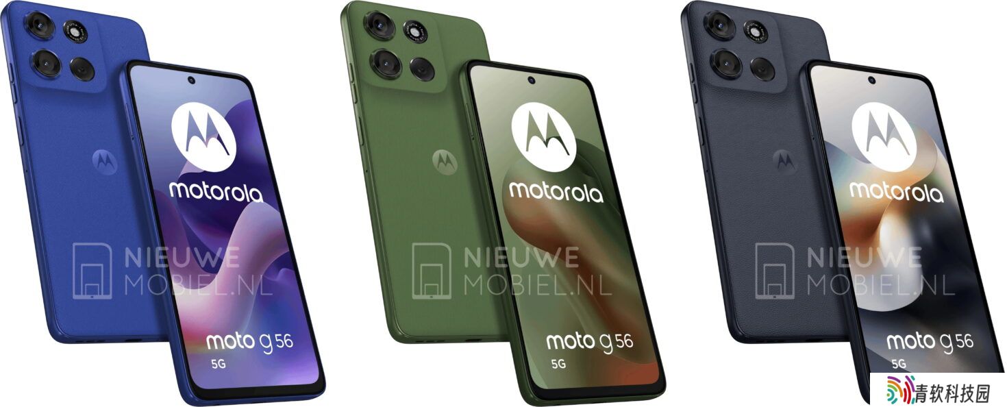 摩托罗拉 Moto G56 5G 手机渲染图再曝，256GB 版将售 265 欧元