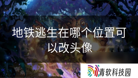 地铁逃生在哪个在哪里可以改头像